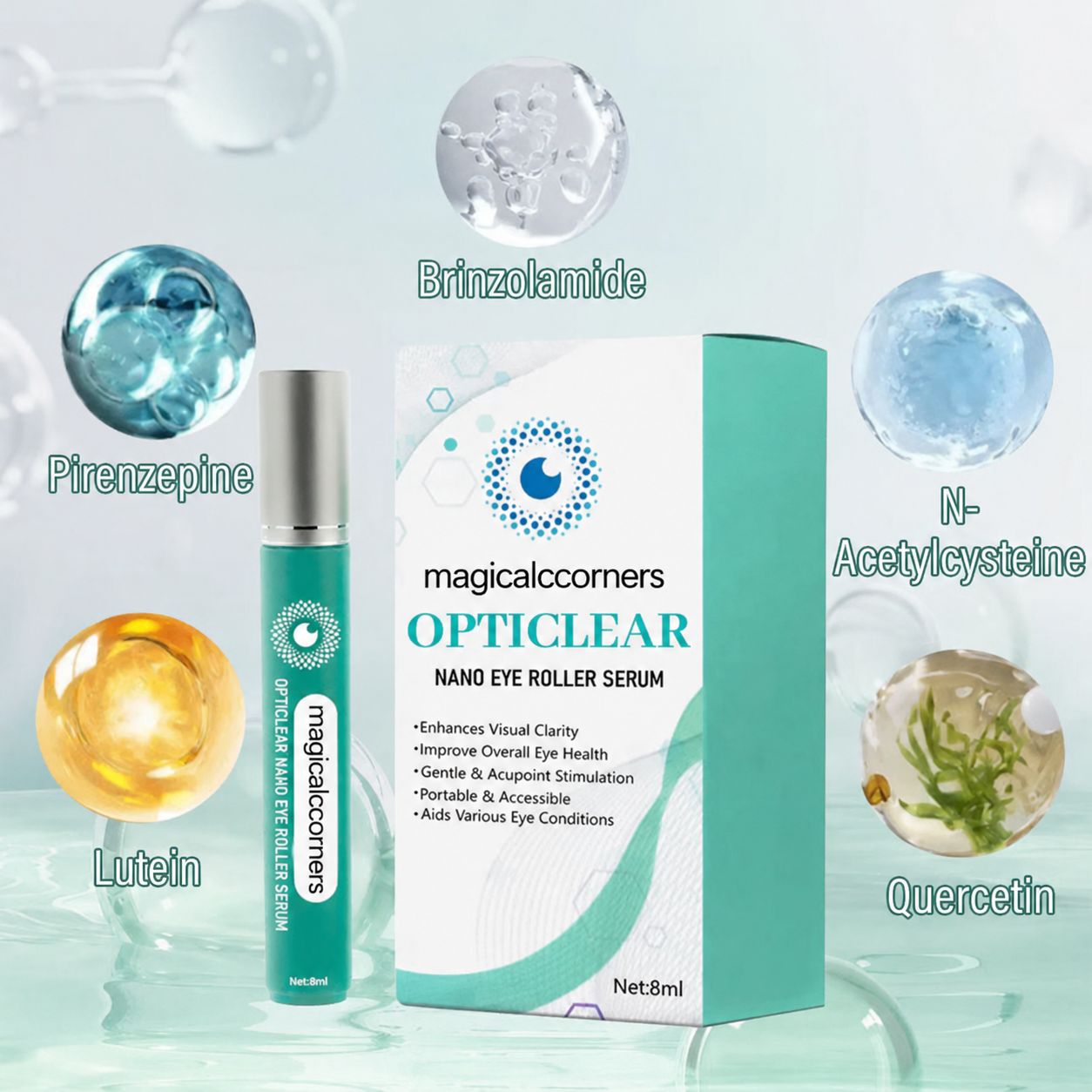 magicalccorners® OptiClear Nano Eye Roller Serum