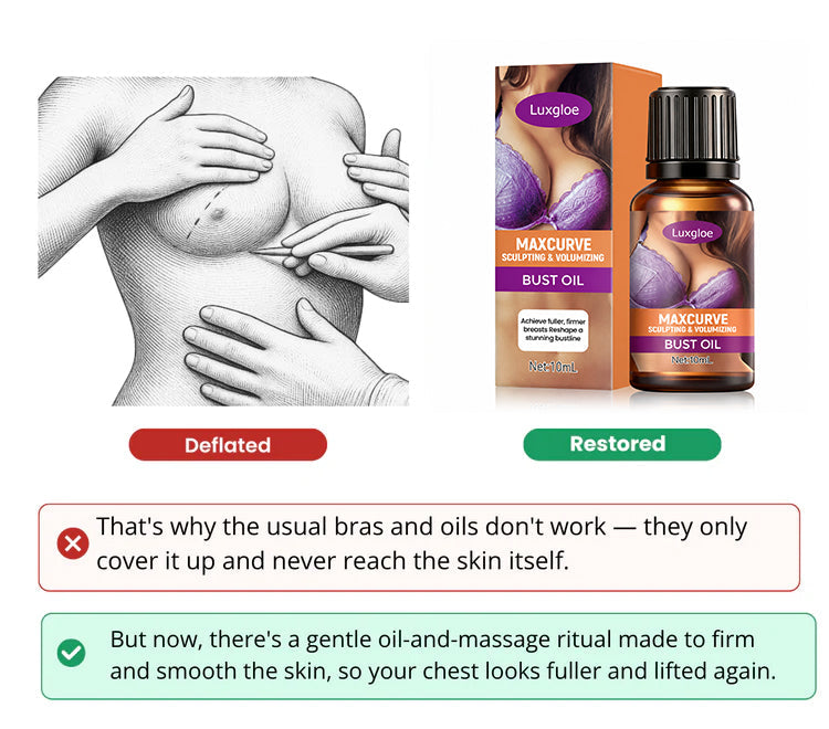 Luxgloe® MaxCurve Sculpting & Volumizing Bust Oil